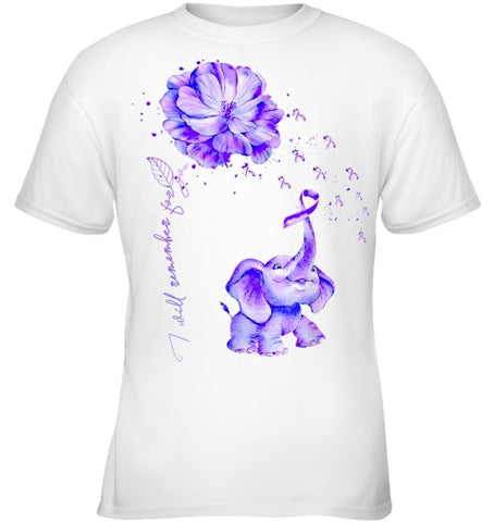 Image of I ll Remember For You Purple Elephant Alzheimer's Awareness