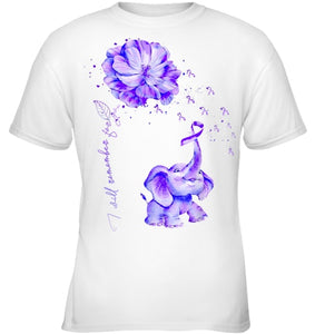 I ll Remember For You Purple Elephant Alzheimer's Awareness