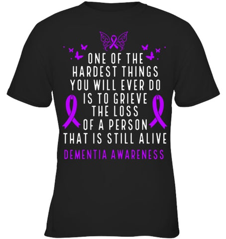 Image of Dementia Awareness Month Butterfly Warrior Alzheimers T Shirt