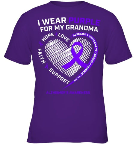 Image of Purple Alzheimers Awareness Products grandma Gifts Men Women