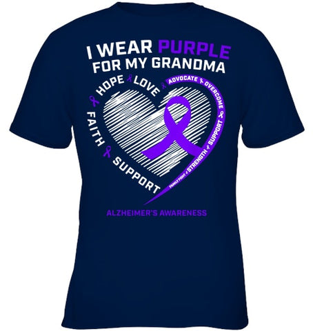 Image of Purple Alzheimers Awareness Products grandma Gifts Men Women