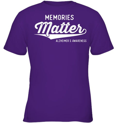 Image of Wear Purple Alzheimer s Awareness Gifts Memories Matter Gift T Shirt