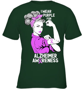 I Wear Purple For Dementia Alzheimers Awareness June