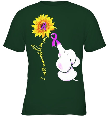 Image of Alzheimer   I will remember for you  Sunflower and elephant