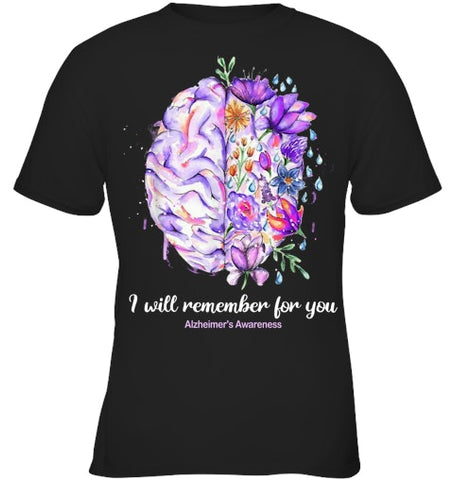 Image of I Will Remember For You Brain Alzheimer's Awareness