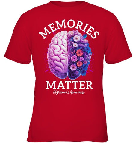 Image of Alzheimer's Awareness Memories Matter Brain Flowers