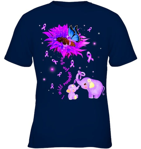 Image of I Will Remember For You Elephant Flower Alzheimers Awareness T Shirt