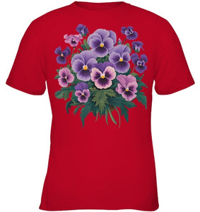 Purple Floral Pansy Dementia Alzheimer's Awareness