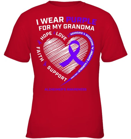 Image of Purple Alzheimers Awareness Products grandma Gifts Men Women