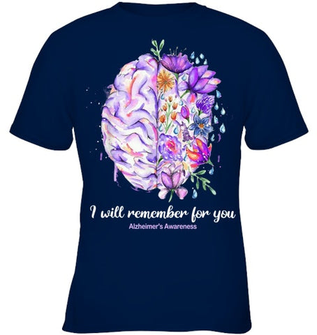 Image of I Will Remember For You Brain Alzheimer's Awareness