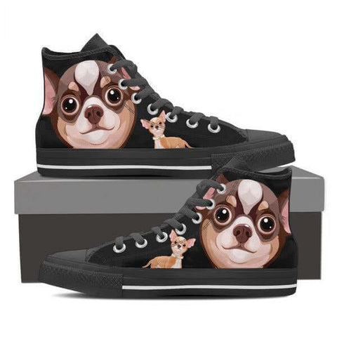 Image of Chihuahua - Women's High Top Canvas Shoes