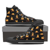 Pug Yoga - Women's High Top Canvas Shoes