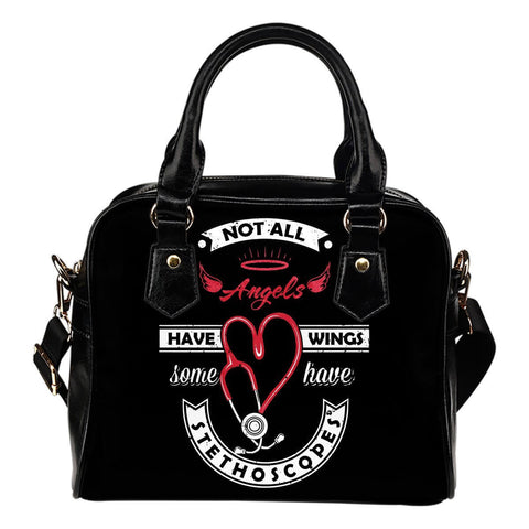 Image of Angels Have Stethoscopes Bag -  Shoulder Bag - EZ9 STORE