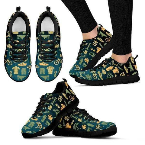 Image of Bicycle Pattern Sneakers -  Sneakers - EZ9 STORE