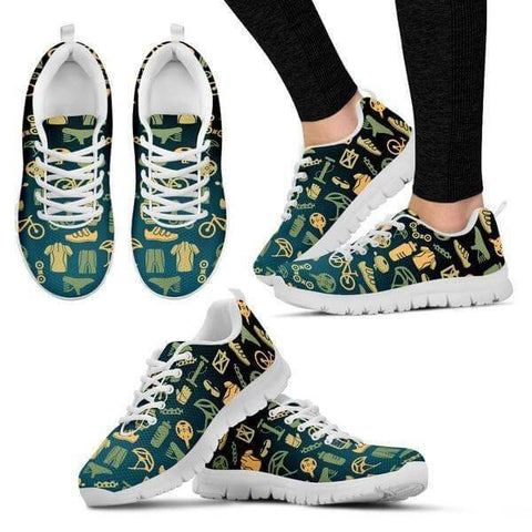 Image of Bicycle Pattern Sneakers -  Sneakers - EZ9 STORE