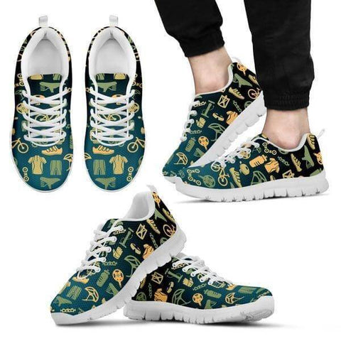 Image of Bicycle Pattern Sneakers -  Sneakers - EZ9 STORE