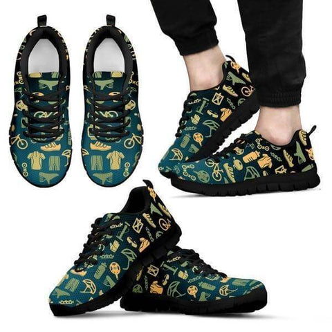 Image of Bicycle Pattern Sneakers -  Sneakers - EZ9 STORE