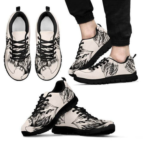 Image of Caduceus Drawing Sneakers - Sneakers - EZ9 STORE