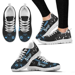 Crazy, Proud Nurse Sneakers -  Sneakers - EZ9 STORE