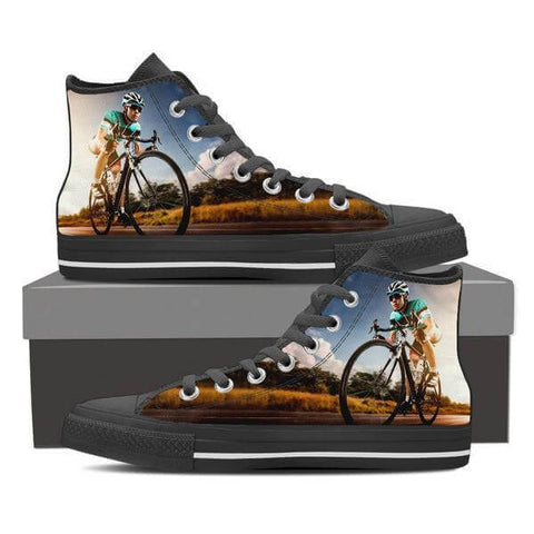 Image of Cycling High Top Canvas Shoes -  High Top Canvas Shoes - EZ9 STORE