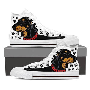 Dachshund High Top Shoes -  High Top Canvas Shoes - EZ9 STORE