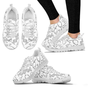 Doodle Nurse Icons Sneakers - Sneakers - EZ9 STORE