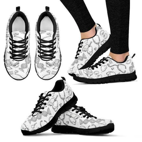 Image of Doodle Nurse Icons Sneakers - Sneakers - EZ9 STORE