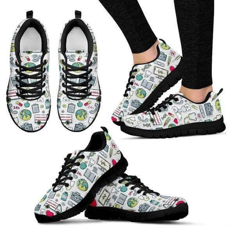 Image of Doodle Nurse Sneakers - Sneakers - EZ9 STORE