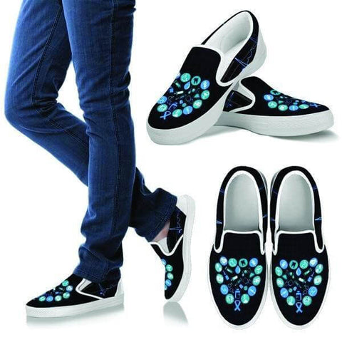 Image of ECG Heart Slip Ons -  Slip Ons - EZ9 STORE