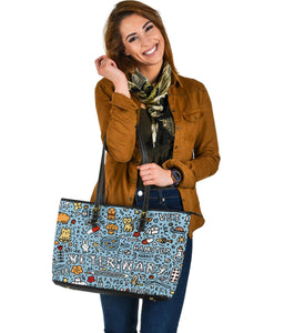 Veterinary Large Leather Tote Bag