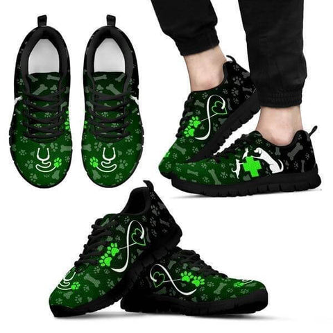 Image of Heart Of Veterinarian - Green Sneakers -  Sneakers - EZ9 STORE