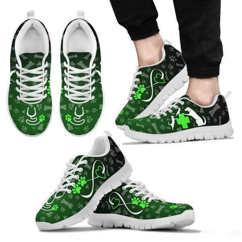 Image of Heart Of Veterinarian - Green Sneakers -  Sneakers - EZ9 STORE