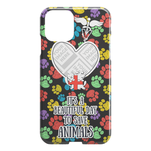 Save Animals - Personalized iPhone Case