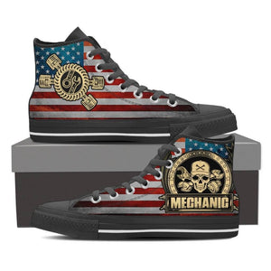 Mechanic - Men's High Top Canvas Shoes -  High Top Canvas Shoes - EZ9 STORE