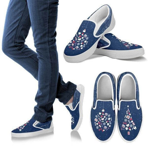 Image of Medical Christmas Slip Ons -  Slip Ons - EZ9 STORE