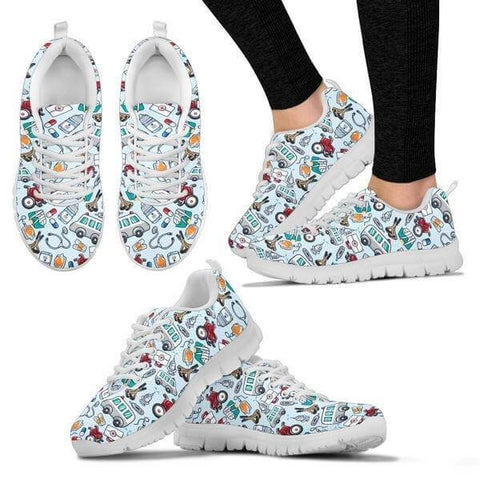 Image of Medical Pattern Sneakers -  Sneakers - EZ9 STORE