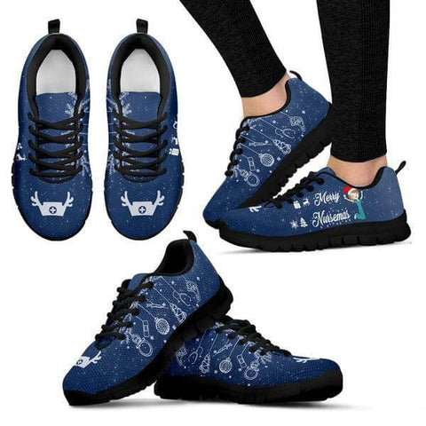 Image of Merry Nursemas Print Sneakers -  Sneakers - EZ9 STORE