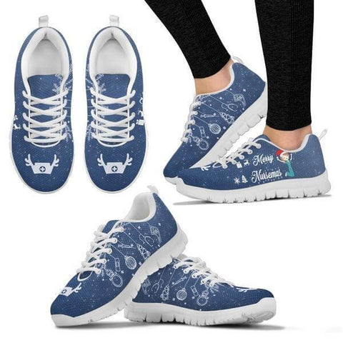 Image of Merry Nursemas Print Sneakers -  Sneakers - EZ9 STORE