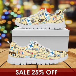 Nurse - Cute Icons Sneakers -  Sneakers - EZ9 STORE