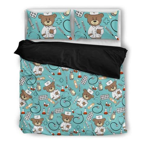 Image of Nurse Doodle Bedding Set -  Bedding Set - EZ9 STORE