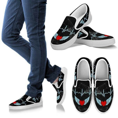 Image of Nurse Heartbeat Slip Ons -  Slip Ons - EZ9 STORE