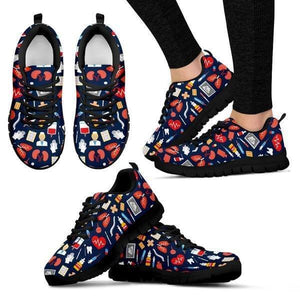 Nurse Icons Seamless Sneakers -  Sneakers - EZ9 STORE