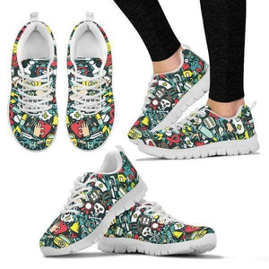 Nurse - Medicine Pattern Sneakers -  Sneakers - EZ9 STORE