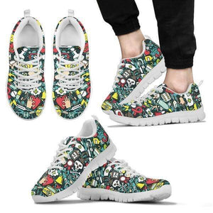 Nurse - Medicine Pattern Sneakers -  Sneakers - EZ9 STORE