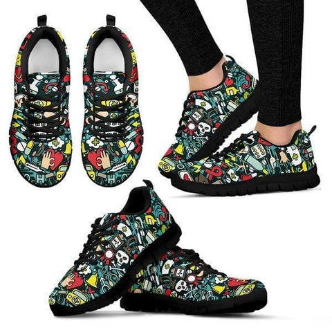 Image of Nurse - Medicine Pattern Sneakers -  Sneakers - EZ9 STORE