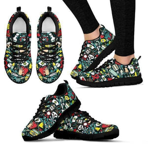 Nurse - Medicine Pattern Sneakers -  Sneakers - EZ9 STORE