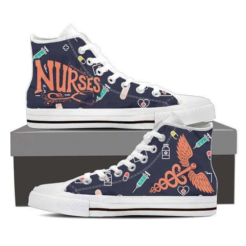 Image of Nurses High Top Canvas Shoes