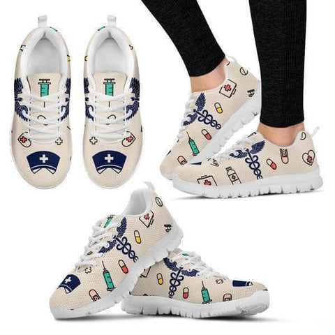 Image of Nursing Symbols Sneakers -  Sneakers - EZ9 STORE