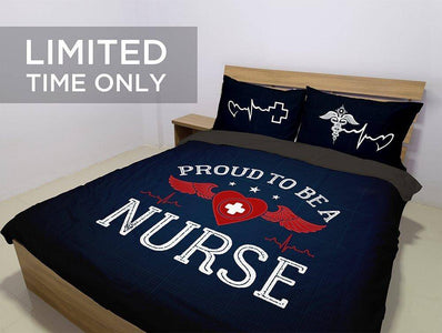 Proud To Be A Nurse Bedding Set -  Bedding Set - EZ9 STORE