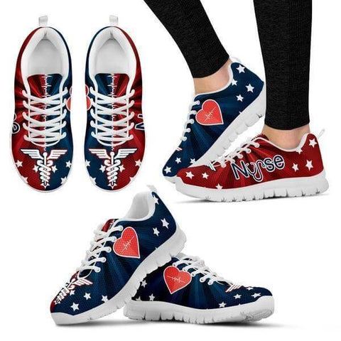 Image of Proud To Be An American Nurse Sneakers -  Sneakers - EZ9 STORE